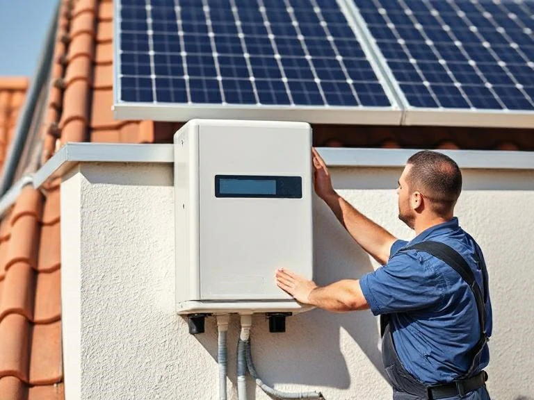 Instalación de un inversor solar