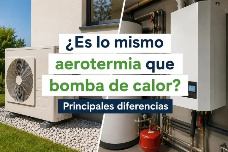 Es lo mismo aerotermia que bomba de calor