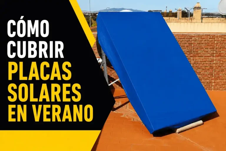 Cómo tapar placas solares en verano